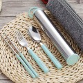 Portable Flatware set with Stainless Steel Case