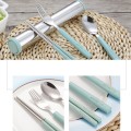 Portable Flatware set with Stainless Steel Case