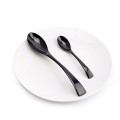 Stainless steel black tableware 4 set