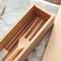 Wooden box tableware set