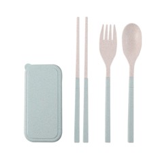 Folding Wheat Straw Tableware Set