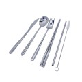 Canvas Bag Stainless Steel Tableware 5 Set