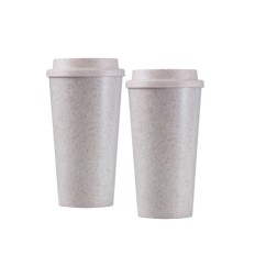 Single Wall PLA Fiber Wheat Coffee Cup 620ml