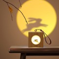 Projector LED Lamp Wood Night Light Touch