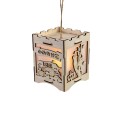 Creative Wooden Hollow Portable Laser Cut Lantern