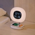 Smart Wake Up Lamp with Alarm Clock with Wireless Charger