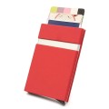 PU leather RFID anti-theft Automatic Pop-up Card holder