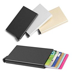 Metal RFID anti-theft Automatic Pop-up Card holder