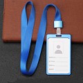 Lanyard metal card holder