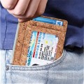 Cork PU leather card holder