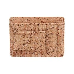 Cork magnet RFID card holder