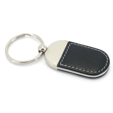 Leather metal key holder