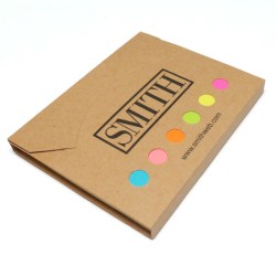 Memo pad with die cut cover