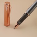 Plastic Pen with rose gold clip 0.5mm