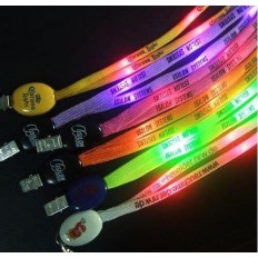 Corporate LED lighted lanyard