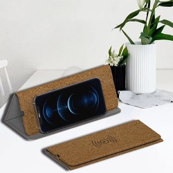 Cork Wireless Charger Mouse Pad