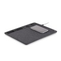 Multi 4 in 1 Pen Holder Mobile Phone Stand QI Wireless Charger Mouse Pad