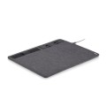 Multi 4 in 1 Pen Holder Mobile Phone Stand QI Wireless Charger Mouse Pad