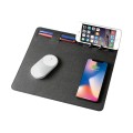 Multi 4 in 1 Pen Holder Mobile Phone Stand QI Wireless Charger Mouse Pad