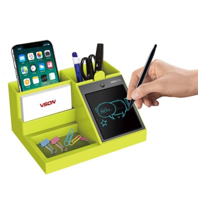 Pen box with electronic writing tablet