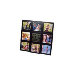 LCD clock with photo frame