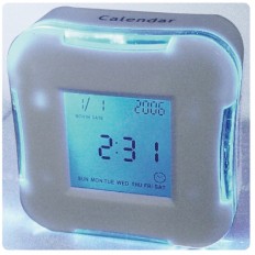 Rotating LCD clock