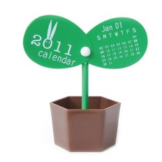 植物形座抬日曆 