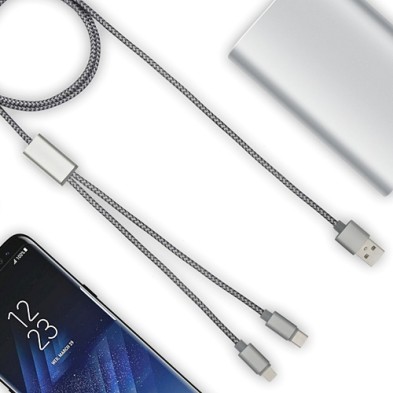 3-in-1 charging cable - Trident+ - BrandCharger