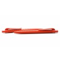 Prodir QS01 Plastic Push Transparent Polished Ball Pen with Plastic Clip