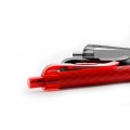 Prodir QS01 Plastic Push Transparent Polished Ball Pen with Plastic Clip