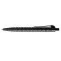 Prodir QS04 Plastic Push Transparent Polished Ball Pen with Plastic Clip