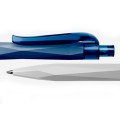 Prodir QS20 Plastic Push Transparent Polished Ball Pen (with Plastic Clip)