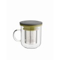 PO Glass Strainer Tea Cup 350ml