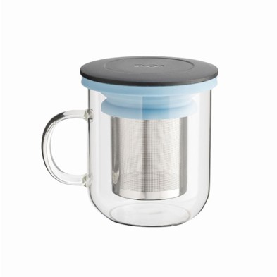 PO Glass Strainer Tea Cup 350ml