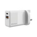 Verbatim 2 Port 20W PD & QC 3.0 USB Charger