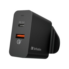 Verbatim 2 Port 36W PD & QC 3.0 USB Charger