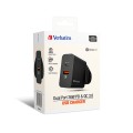 Verbatim 2 Port 36W PD & QC 3.0 USB Charger