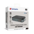 Verbatim 無線充移動電源 6 Port 100W GaN Charger