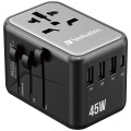 Verbatim 5 Port 45W Universal Travel Adapter (UTA-08)