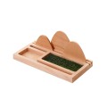 Bamboo Wood Office Desk Organizer Mobile Phone Stand