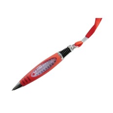 Plastic Pen in Thermometer shaped with polyester rope