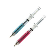 Plastic Pen in Syringe shaped