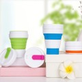 Foldable Portable Silicone Travel Coffee Mug 355ml