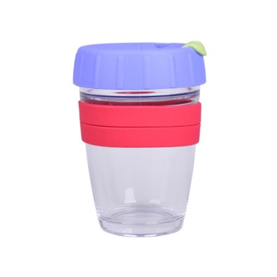 Glass Silicone Coffee Cup 340ml
