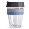 Glass Silicone Coffee Cup 340ml