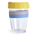 Glass Silicone Coffee Cup 340ml