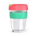 Glass Silicone Coffee Cup 340ml