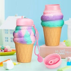 Ice cream Silicone Water Bottle 500ml