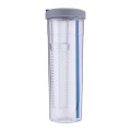 Fruit Infuser Straw Plastic Water Bottle 800ml