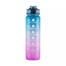 Straw Sports Water Bottle 1000ml